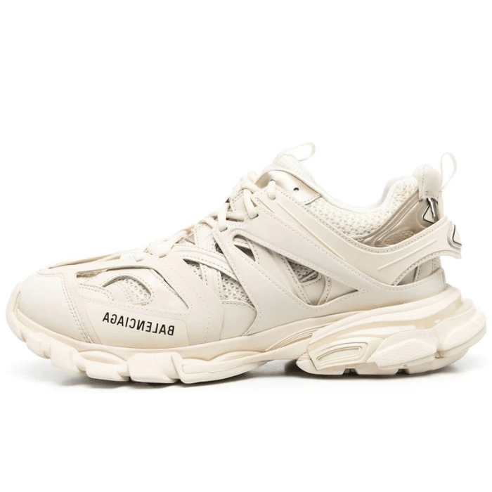 Lace-up low-top track sneakers