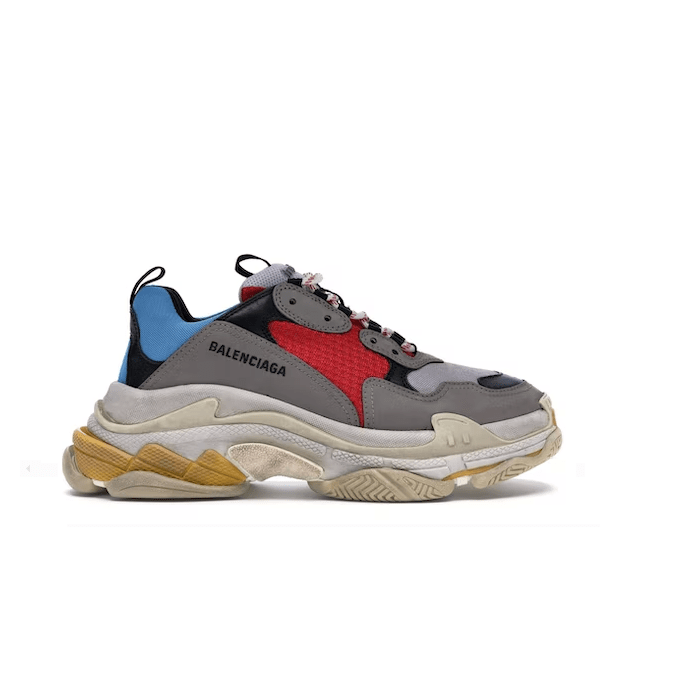 Triple S Grey Red Blue