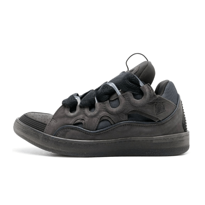 Curb Lace-up Sneakers Grey